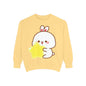 Kawaii Bunny and Star Sweatshirt – Cozy Cute Cartoon Crewneck for Dreamy Days