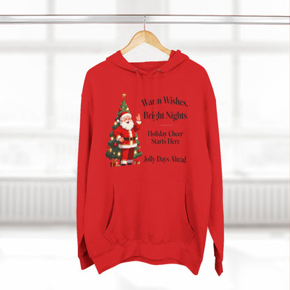 Cozy Santa Holiday Hoodie – Festive Winter Graphic Sweatshirt for Christmas Cheer