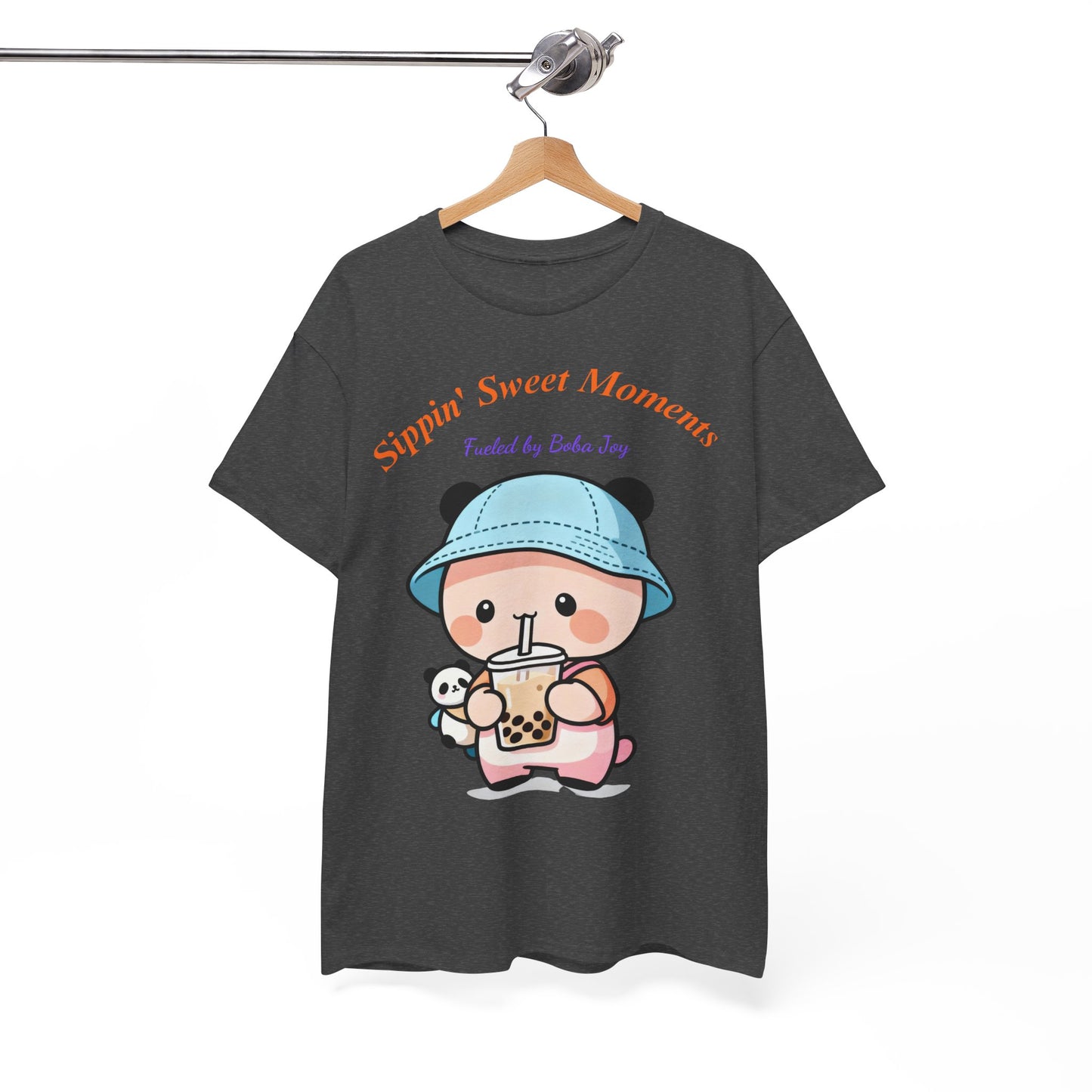 Kawaii Boba Panda T-Shirt – Cute Bubble Tea Lover Graphic Tee for Everyday Sweet Vibes