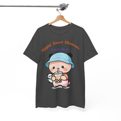 Kawaii Boba Panda T-Shirt – Cute Bubble Tea Lover Graphic Tee for Everyday Sweet Vibes