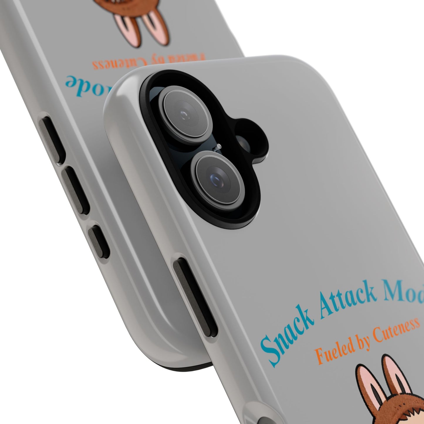 Bunny Bite Delight Phone Case – Cute Rabbit Snacking Design for Food Lovers