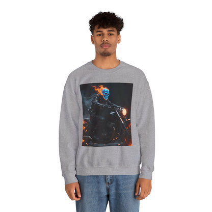 Ghost Rider Fire Skull Sweatshirt – Cool Unisex Biker Style
