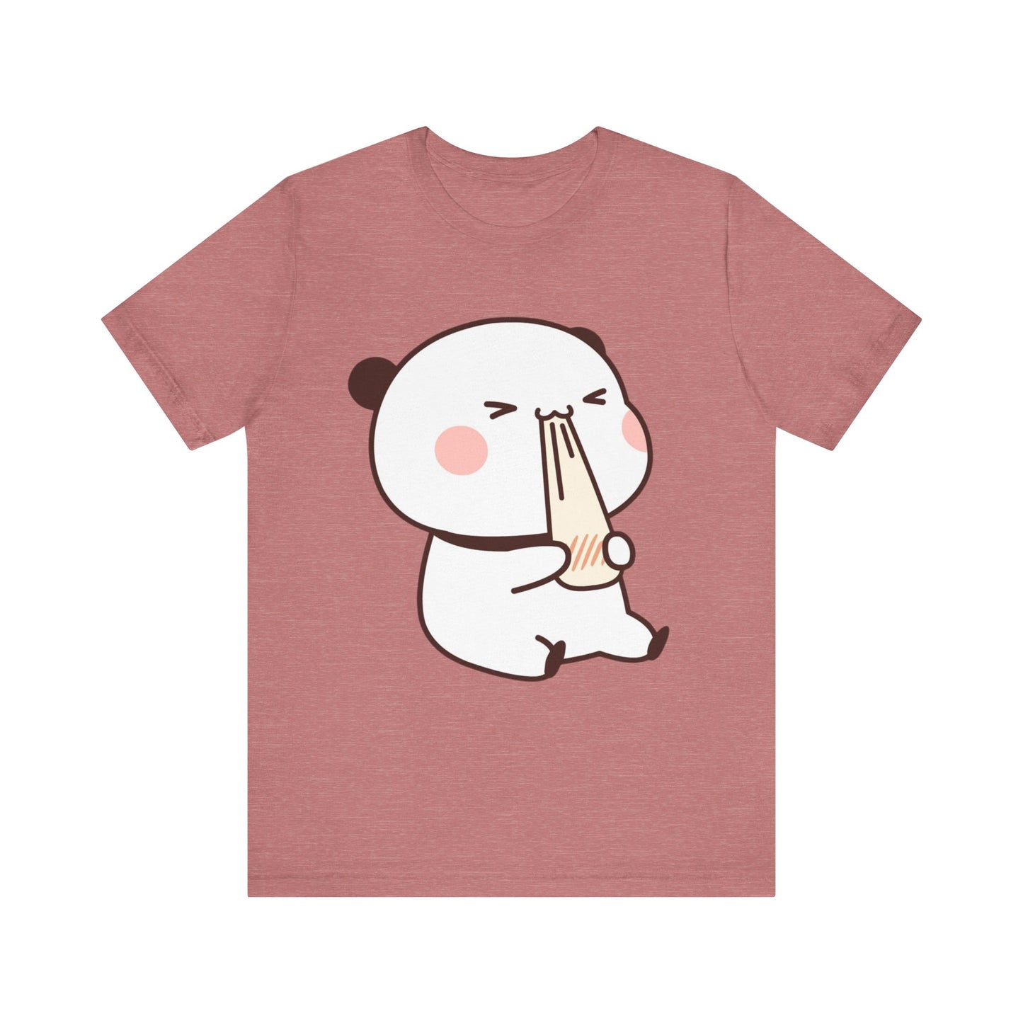 Cute Ramen Panda Tee – Whimsical Noodle Bowl Illustration Shirt