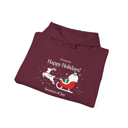 Santa Sleigh Holiday Hoodie – Cozy Christmas Pullover for Joyful Winter Moments