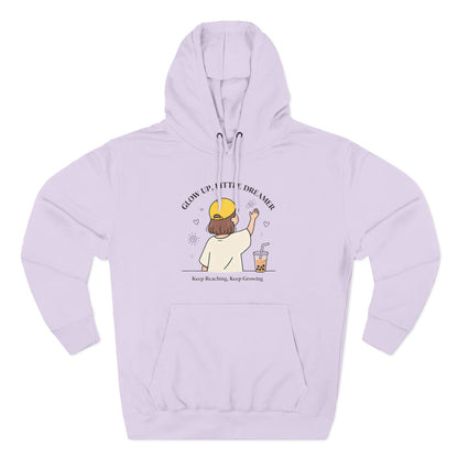 Kawaii Cat Café Hoodie – Soft Fleece Pullover with Relaxed Dreamer Message