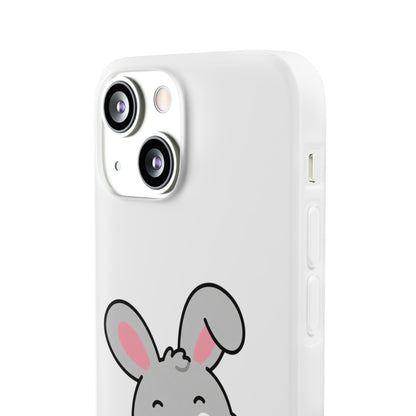 Playful Bunny Holding Carrot Phone Case – Soft, Charming Protective Cover