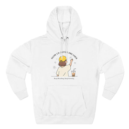 Kawaii Cat Café Hoodie – Soft Fleece Pullover with Relaxed Dreamer Message