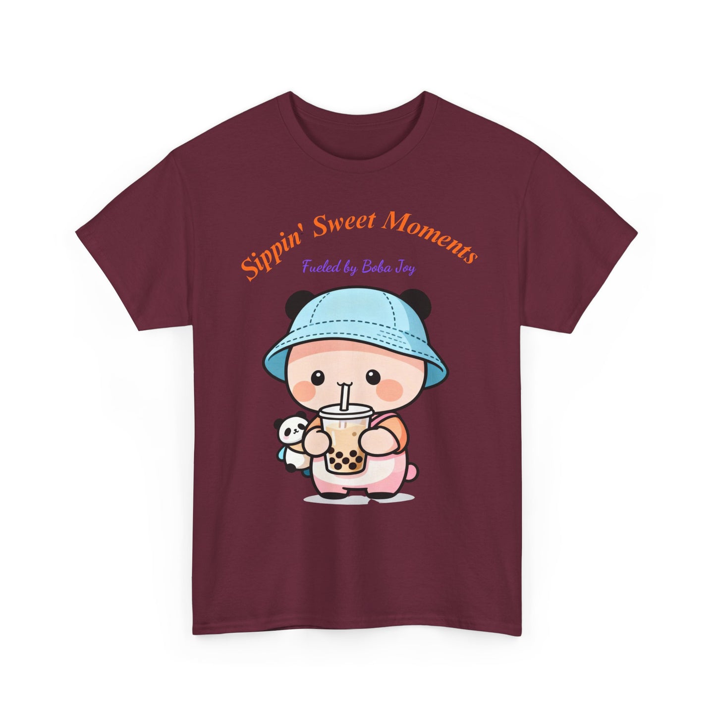Kawaii Boba Panda T-Shirt – Cute Bubble Tea Lover Graphic Tee for Everyday Sweet Vibes