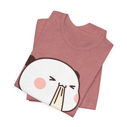 Cute Ramen Panda Tee – Whimsical Noodle Bowl Illustration Shirt