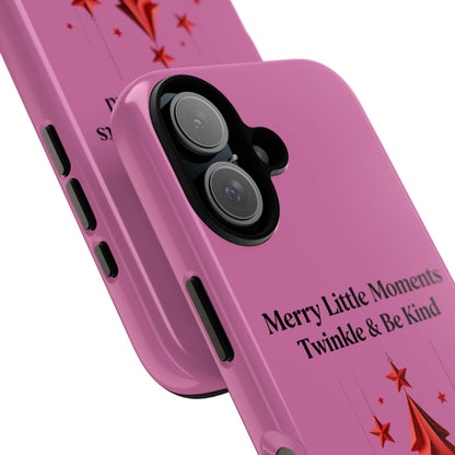 Twinkle & Kindness Christmas Cover – Soft Pink Winter Design for Cozy Holiday Vibes
