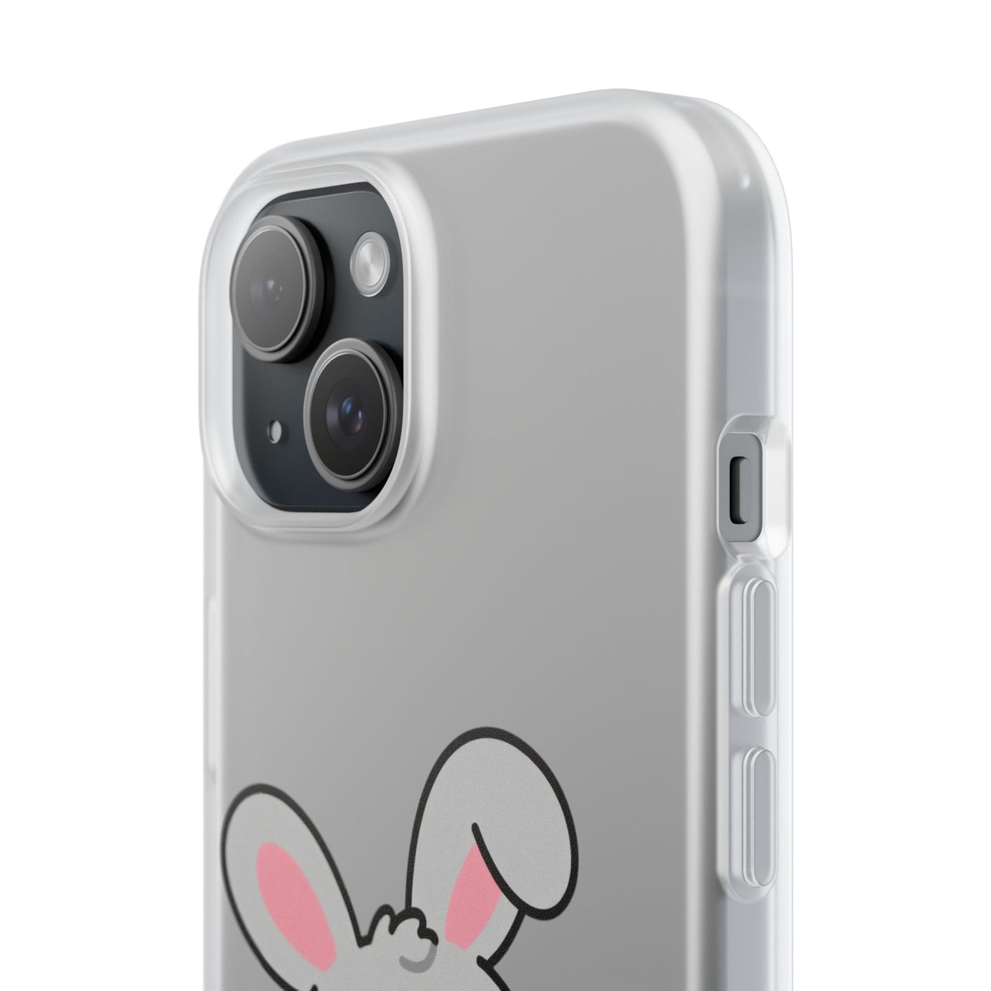Playful Bunny Holding Carrot Phone Case – Soft, Charming Protective Cover