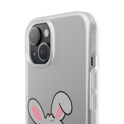 Playful Bunny Holding Carrot Phone Case – Soft, Charming Protective Cover