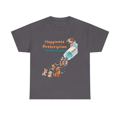 Prescription for Joy T-Shirt – Playful Dog Lover Tee with Cute Puppies and Positive Vibes