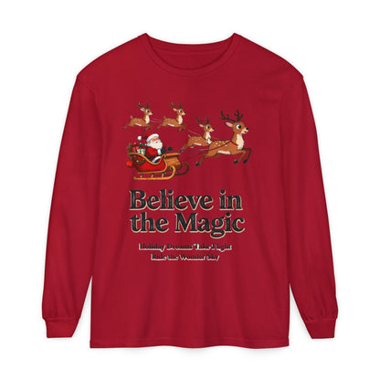 Holiday Spirit Long Sleeve Tee – Believe in the Magic of Christmas with Cozy Festive Style