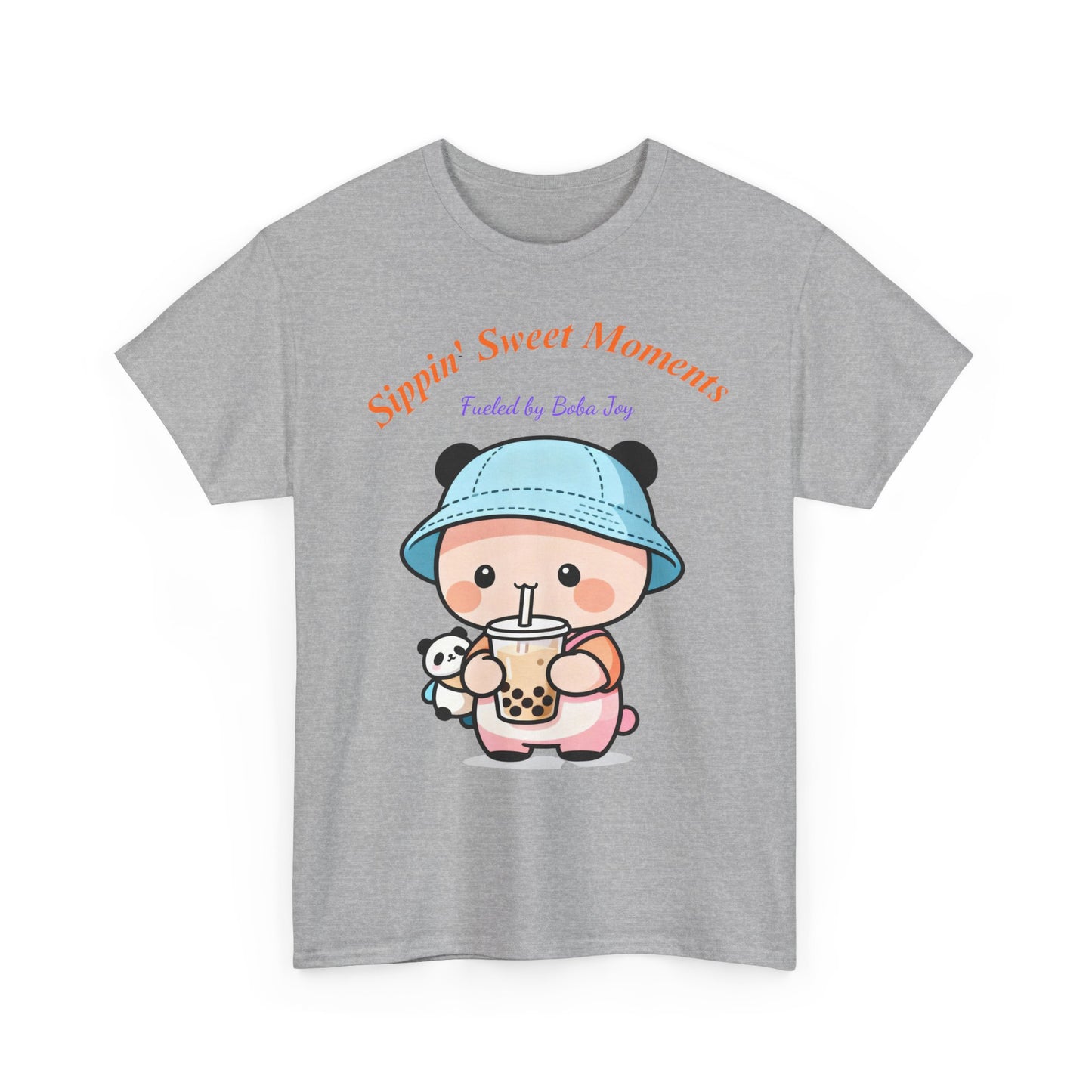 Kawaii Boba Panda T-Shirt – Cute Bubble Tea Lover Graphic Tee for Everyday Sweet Vibes