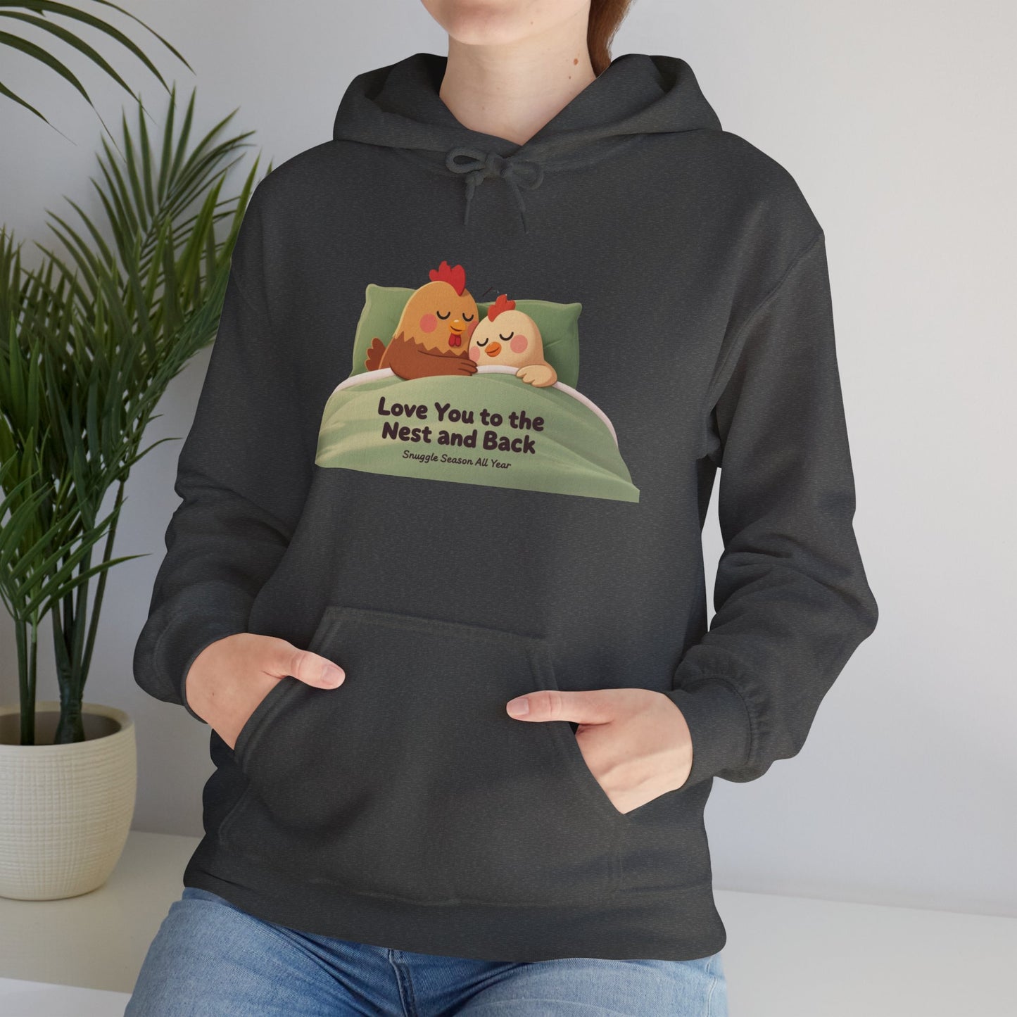 Whimsical Chicken Mom Hoodie – Sweet Mother’s Day Gift with Nest-Themed Quote