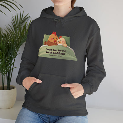 Whimsical Chicken Mom Hoodie – Sweet Mother’s Day Gift with Nest-Themed Quote