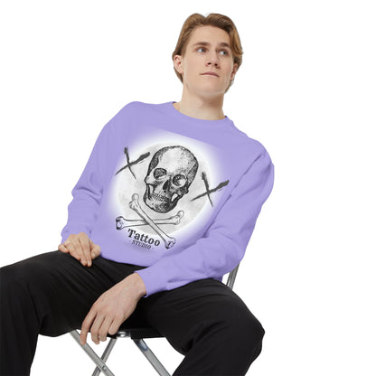 💀 Tattoo Skull Crewneck | Custom Unisex Sweatshirt