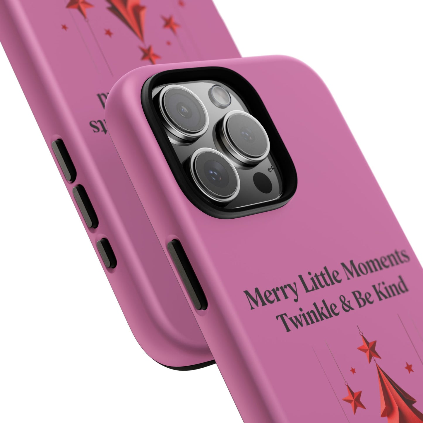 Twinkle & Kindness Christmas Cover – Soft Pink Winter Design for Cozy Holiday Vibes