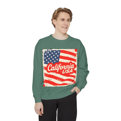 California Dream Vintage Sweatshirt – Retro USA Vibes