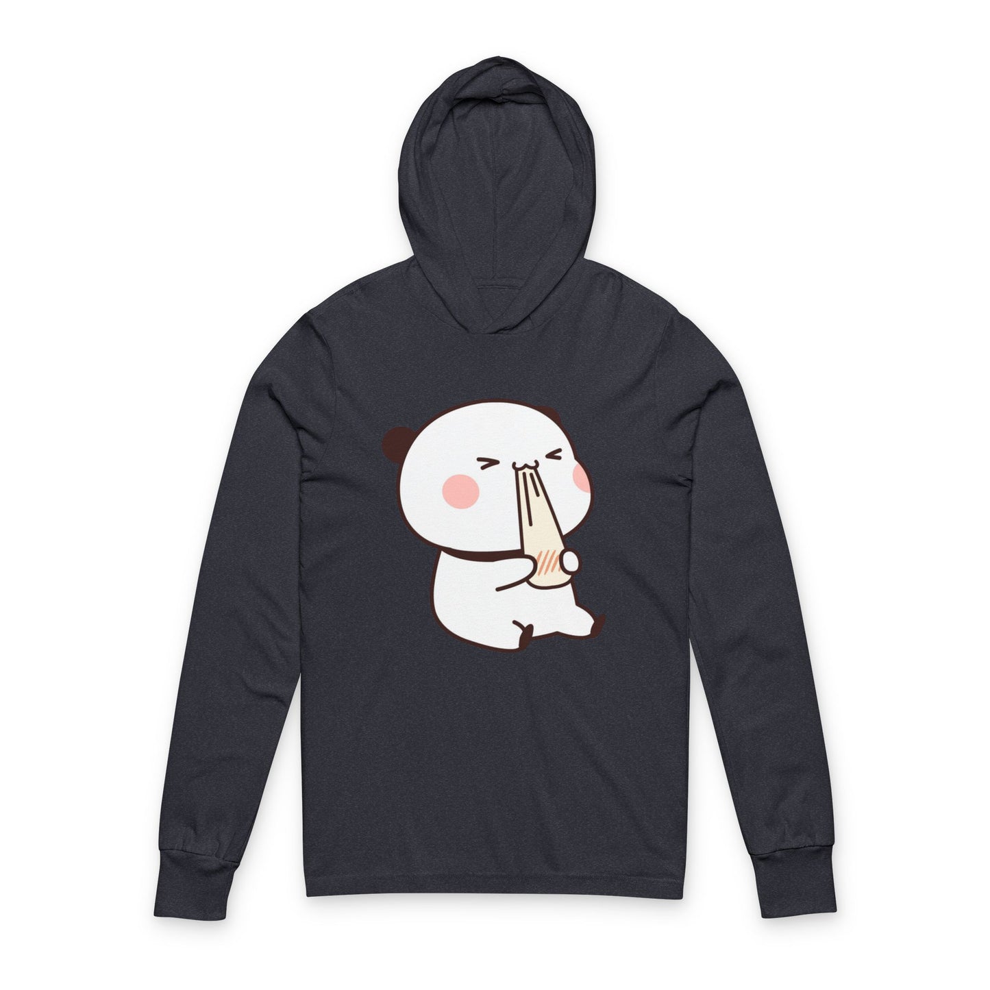 Kawaii Panda Ramen Hoodie – Cute Noodle-Loving Bear Graphic Hooded Tee for Cozy Street Style