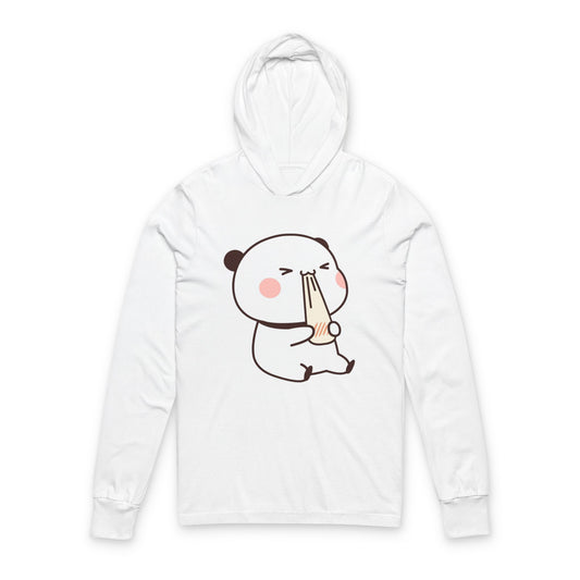 Kawaii Panda Ramen Hoodie – Cute Noodle-Loving Bear Graphic Hooded Tee for Cozy Street Style