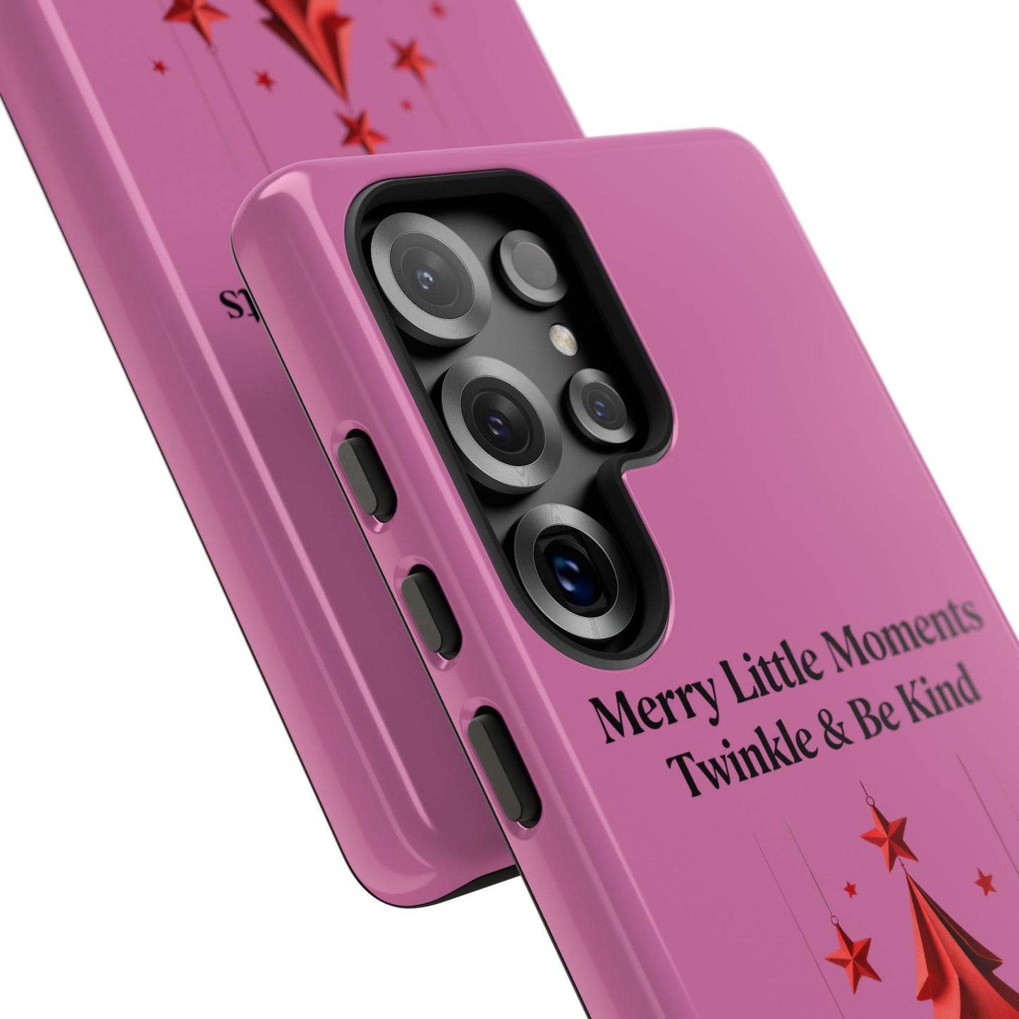 Twinkle & Kindness Christmas Cover – Soft Pink Winter Design for Cozy Holiday Vibes
