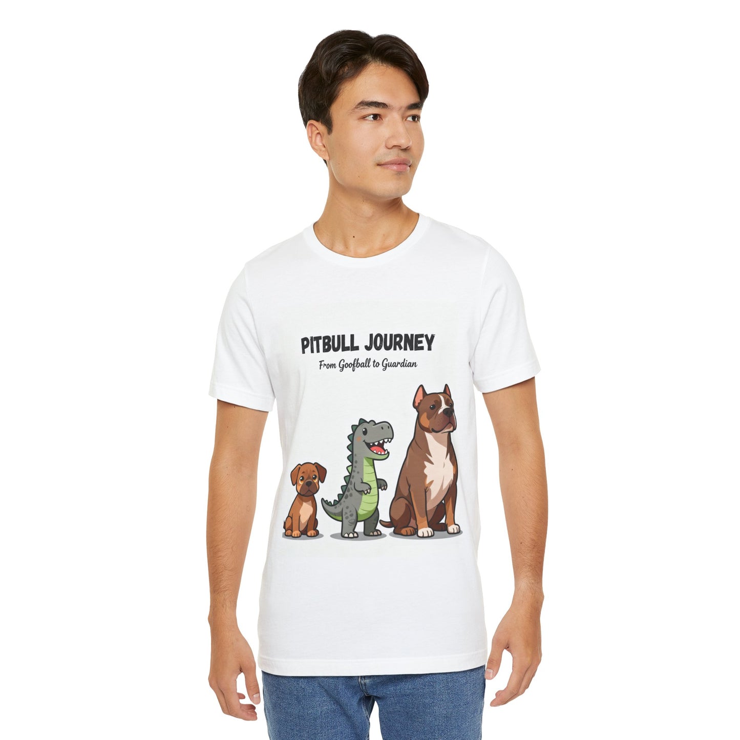 The Pitbull Phases Tee – Cute to Chaos to Champion, Because Growth Takes Grit