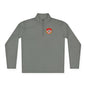Heritage Quarter-Zip Pullover – Classic Military-Inspired Sweatshirt with Vintage Embroidered Crest