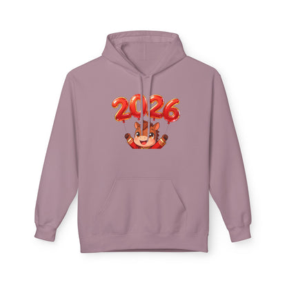 Playful Tiger Spirit Hoodie – Lunar New Year 2026 Celebration Sweatshirt