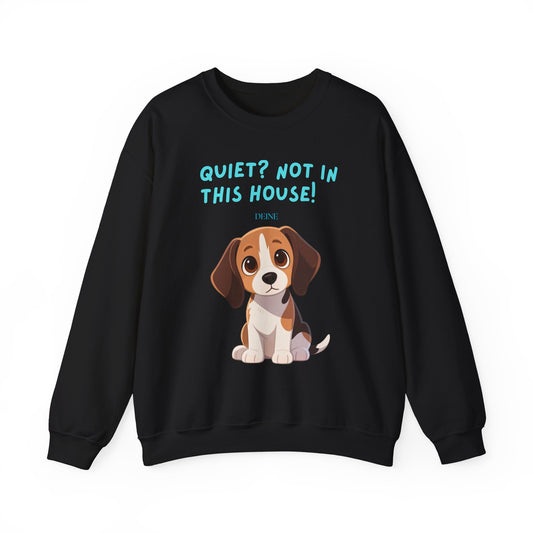 Beagle Life Sweatshirt – “Silence? Not a Chance!” Cozy Crewneck for Dog Homes Full of Joy and Barking