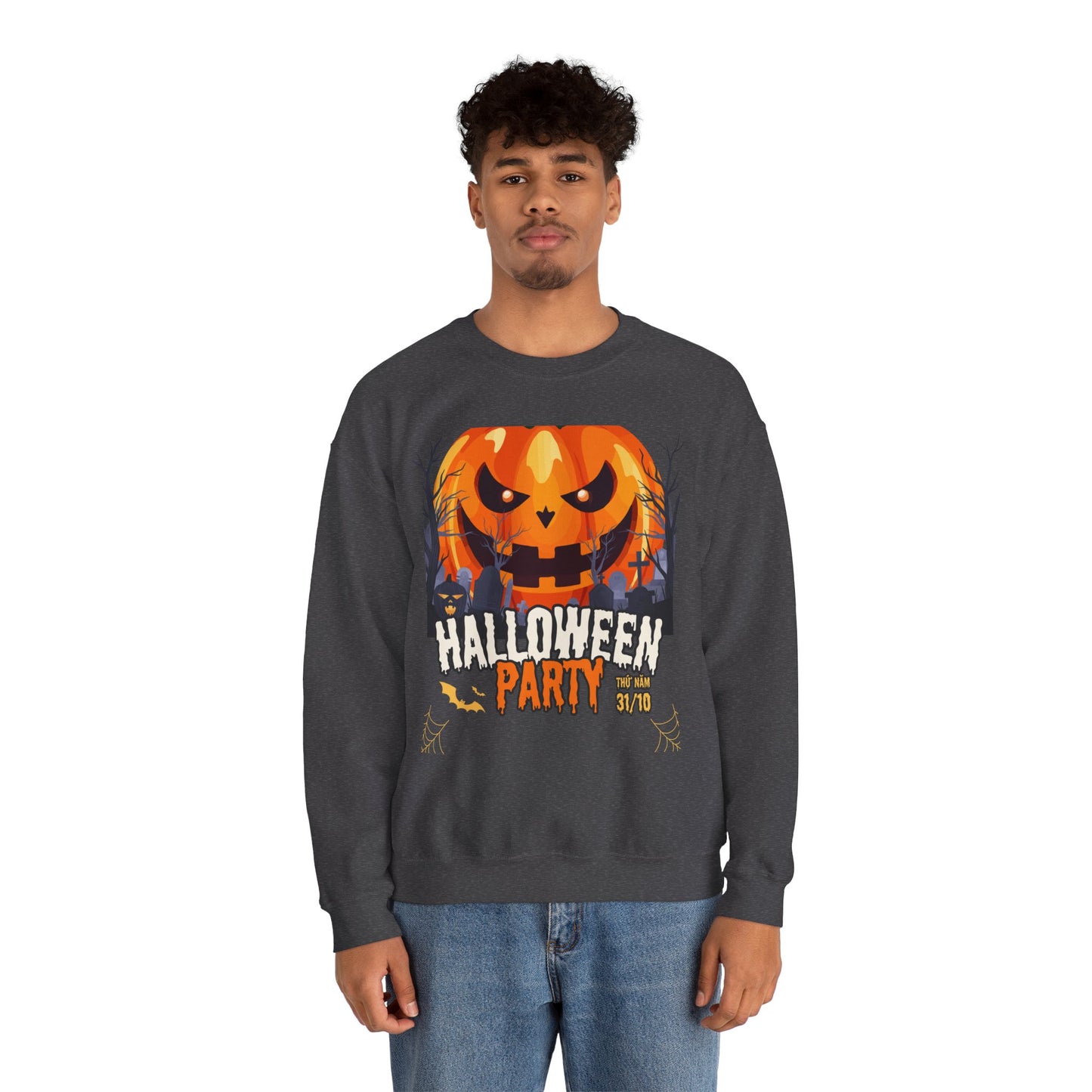 🎃 Halloween Party Sweatshirt | Custom Crewneck for Men & Women