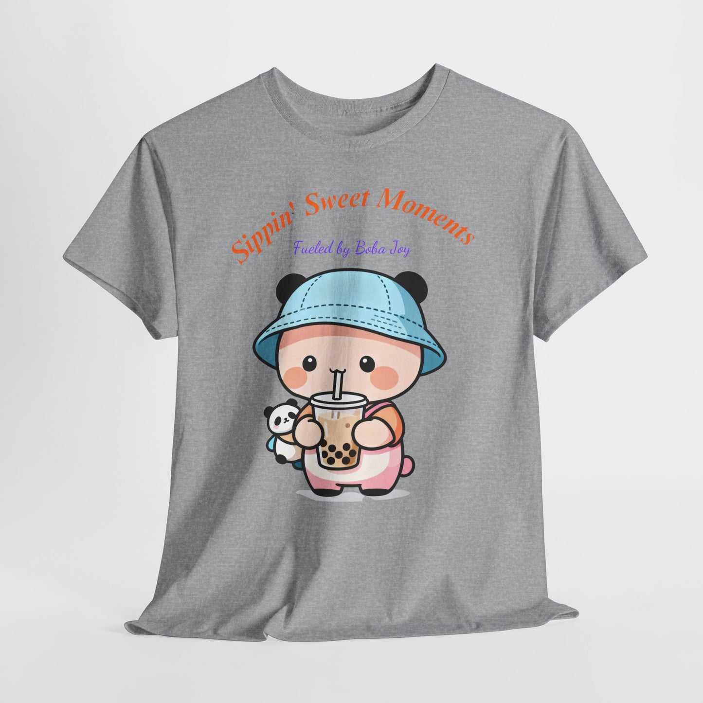 Kawaii Boba Panda T-Shirt – Cute Bubble Tea Lover Graphic Tee for Everyday Sweet Vibes