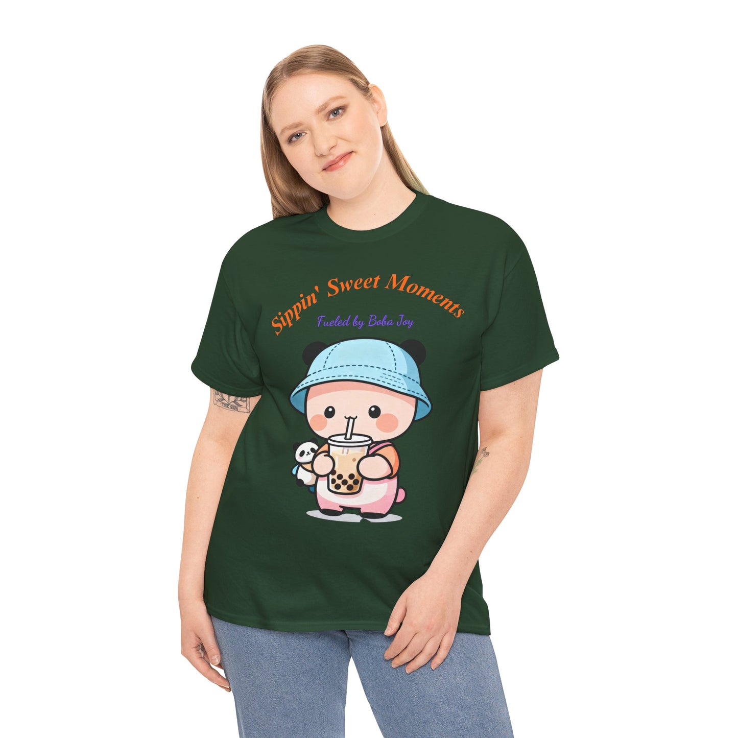 Kawaii Boba Panda T-Shirt – Cute Bubble Tea Lover Graphic Tee for Everyday Sweet Vibes