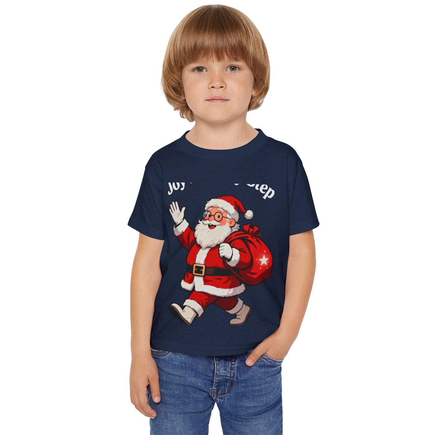 Jolly Santa Gift Bag T-Shirt – Adorable Christmas Top for Toddlers
