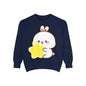 Kawaii Bunny and Star Sweatshirt – Cozy Cute Cartoon Crewneck for Dreamy Days