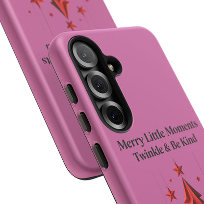 Twinkle & Kindness Christmas Cover – Soft Pink Winter Design for Cozy Holiday Vibes
