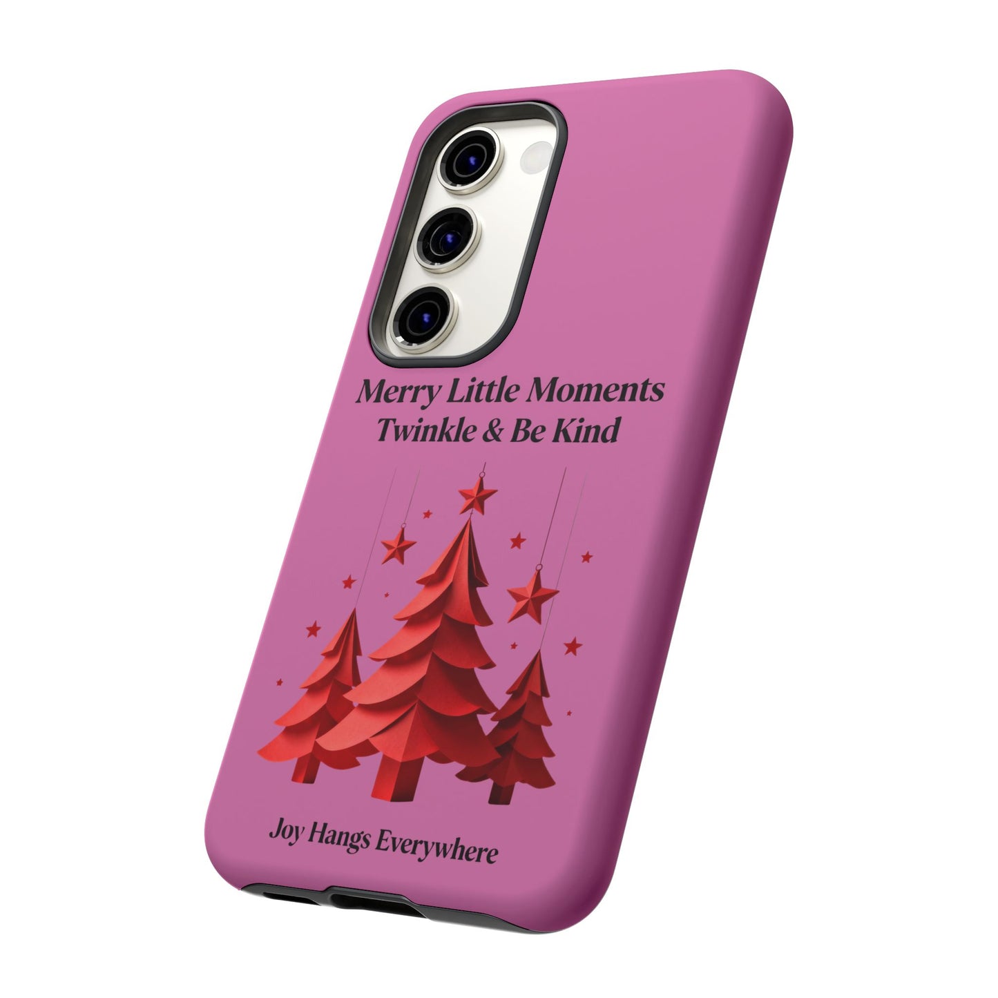 Twinkle & Kindness Christmas Cover – Soft Pink Winter Design for Cozy Holiday Vibes