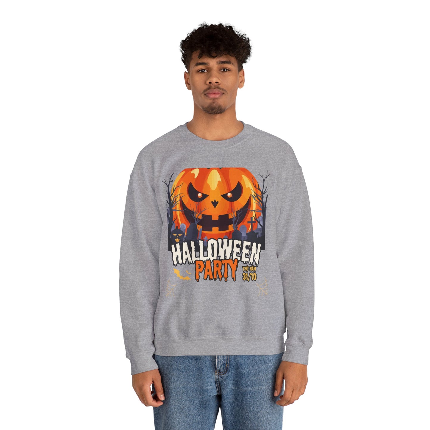 🎃 Halloween Party Sweatshirt | Custom Crewneck for Men & Women