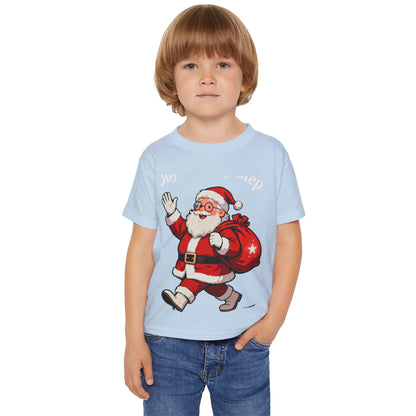 Jolly Santa Gift Bag T-Shirt – Adorable Christmas Top for Toddlers
