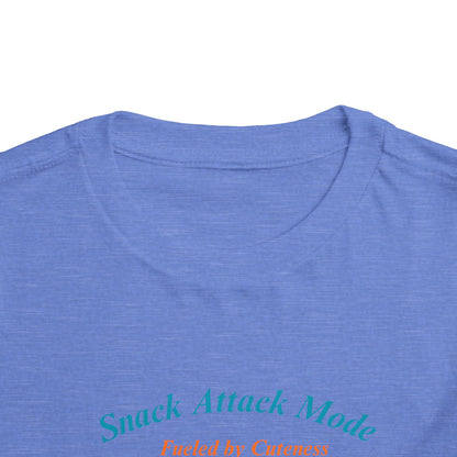 Snack Attack Bunny Tee for Toddlers – Cute Food-Loving Kids Graphic Shirt