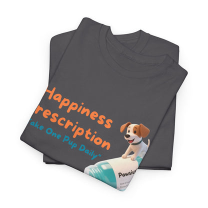 Prescription for Joy T-Shirt – Playful Dog Lover Tee with Cute Puppies and Positive Vibes