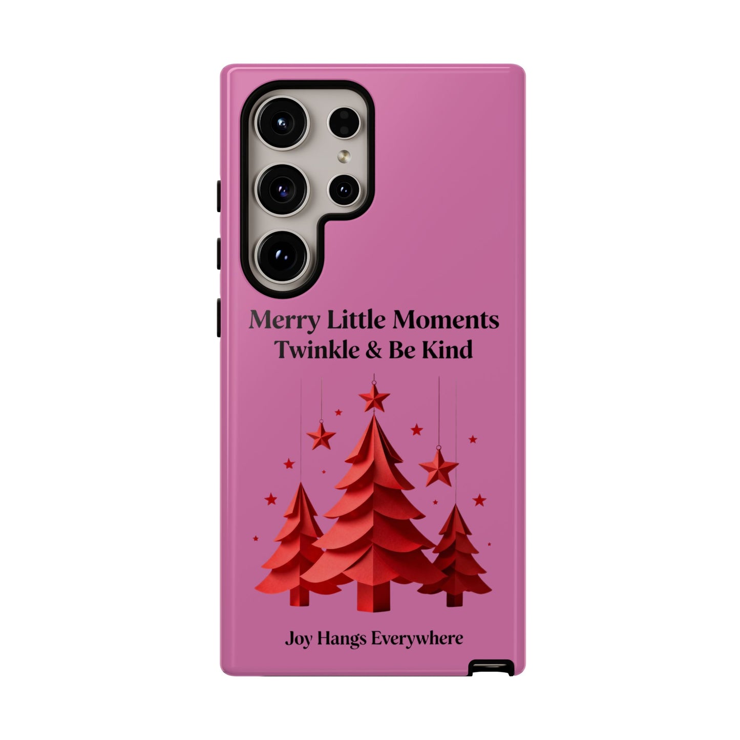 Twinkle & Kindness Christmas Cover – Soft Pink Winter Design for Cozy Holiday Vibes