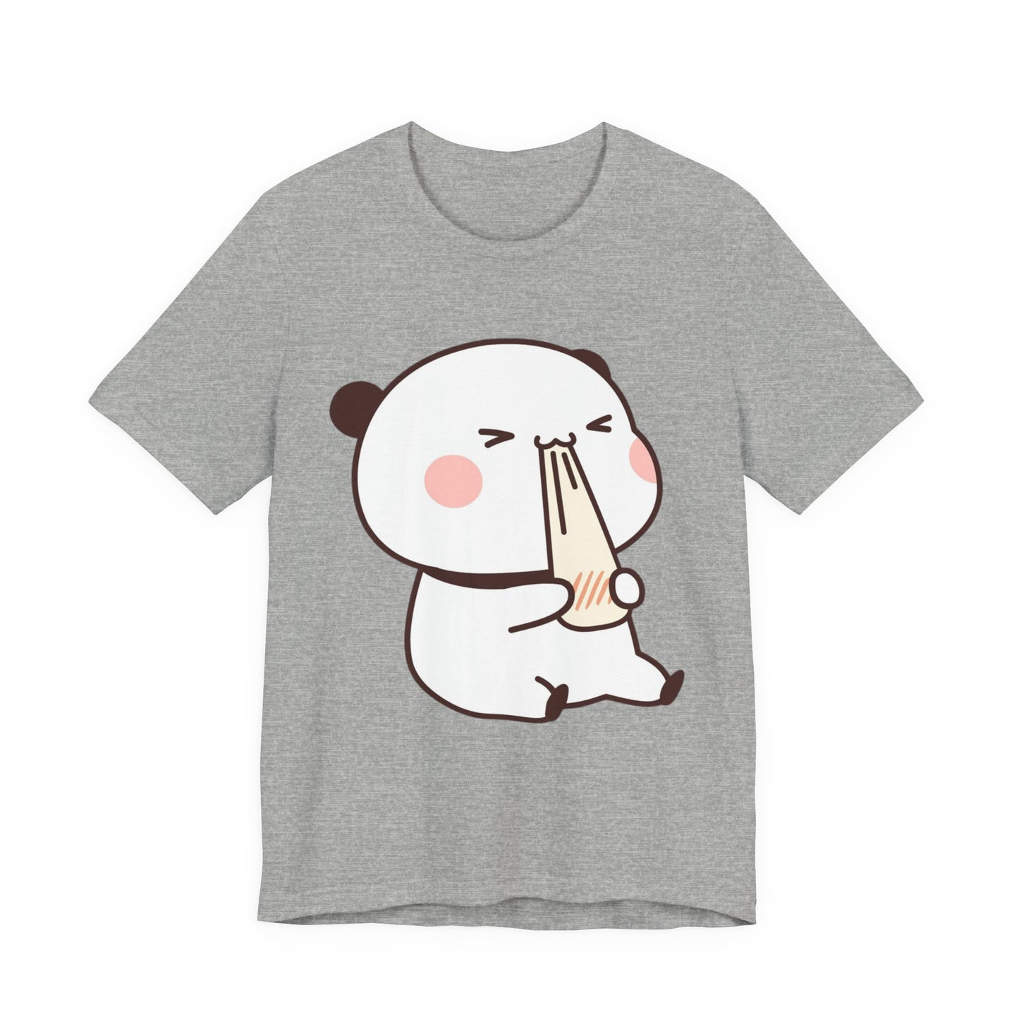 Cute Ramen Panda Tee – Whimsical Noodle Bowl Illustration Shirt