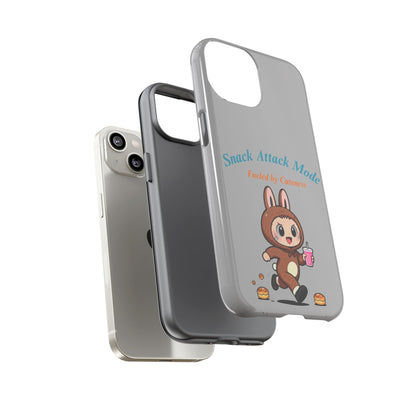 Bunny Bite Delight Phone Case – Cute Rabbit Snacking Design for Food Lovers