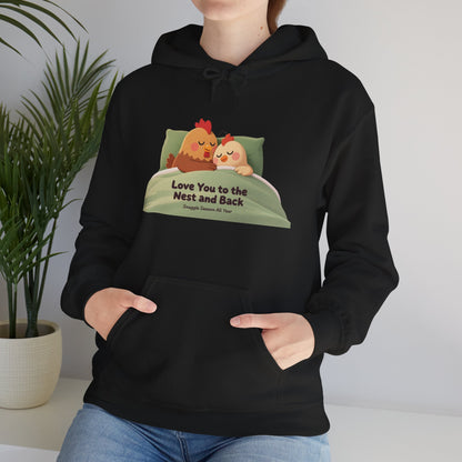 Whimsical Chicken Mom Hoodie – Sweet Mother’s Day Gift with Nest-Themed Quote
