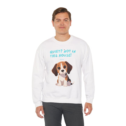 Beagle Life Sweatshirt – “Silence? Not a Chance!” Cozy Crewneck for Dog Homes Full of Joy and Barking