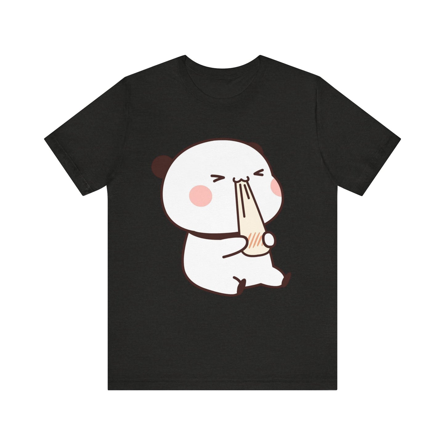 Cute Ramen Panda Tee – Whimsical Noodle Bowl Illustration Shirt