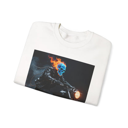 Ghost Rider Fire Skull Sweatshirt – Cool Unisex Biker Style