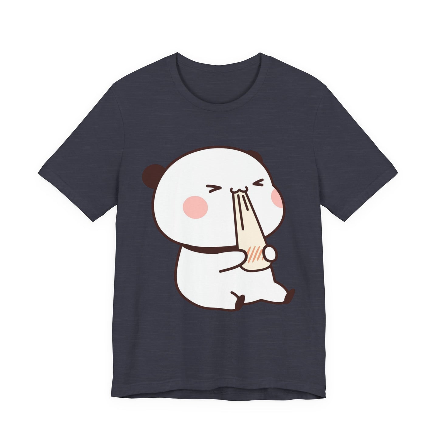 Cute Ramen Panda Tee – Whimsical Noodle Bowl Illustration Shirt